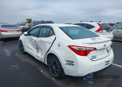 2014 Toyota Corolla S Plus из США, поврежденный, VIN 5YFBURHE0EP012485